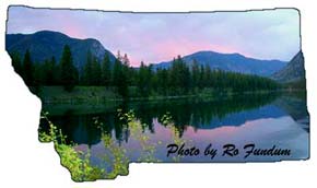 Clark Fork river neer Noxon, Montana
